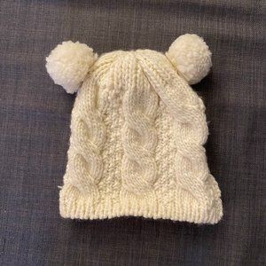 Aran Cable Pom Pom Hat